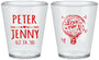 Custom Wedding Plastic Shot Glasses - Love In Air Hot Air Balloon | 210