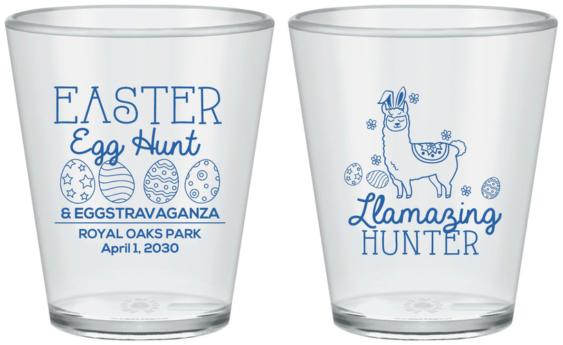 Custom Easter Plastic Shot Glasses - Llama Eggs | 210009