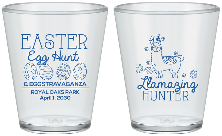 Custom Easter Plastic Shot Glasses - Llama Eggs | 210009
