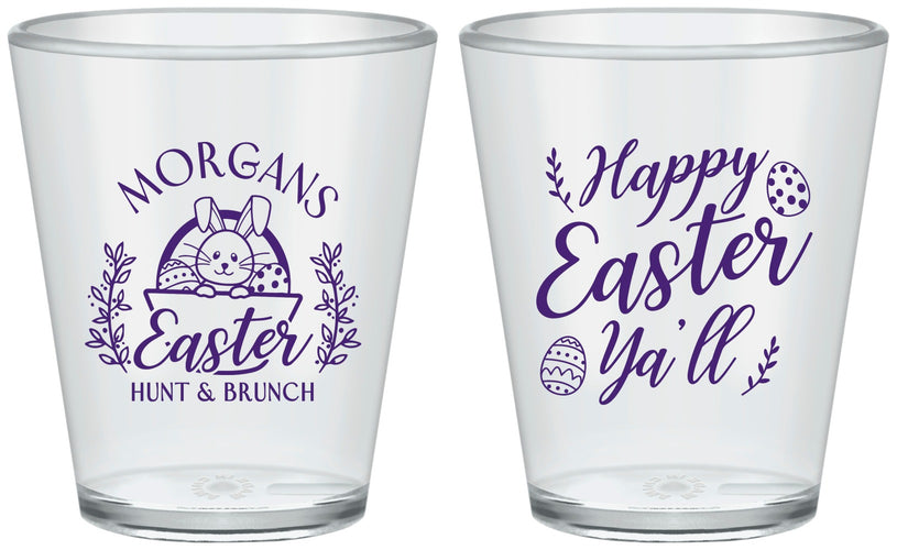 Custom Easter Plastic Shot Glasses - Easter Bunny | 210010
