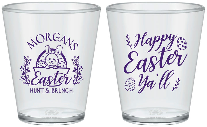 Custom Easter Plastic Shot Glasses - Easter Bunny | 210010