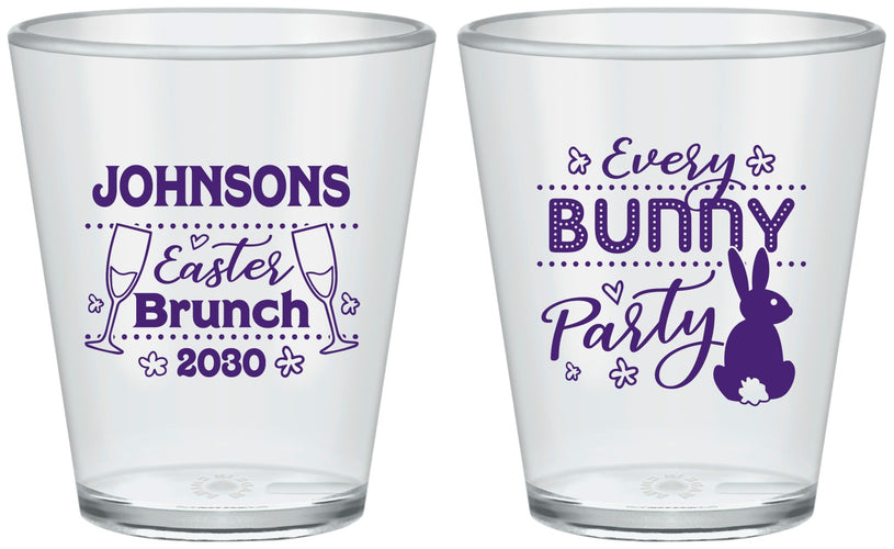 Custom Easter Plastic Shot Glasses - Every Bunny Party | 210016