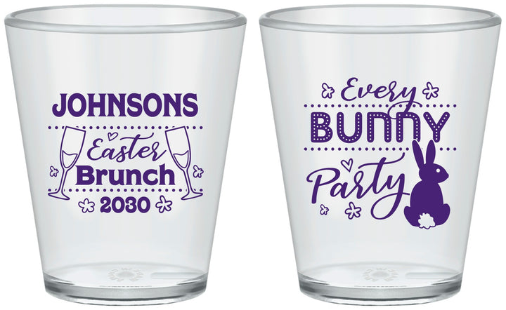 Custom Easter Plastic Shot Glasses - Every Bunny Party | 210016