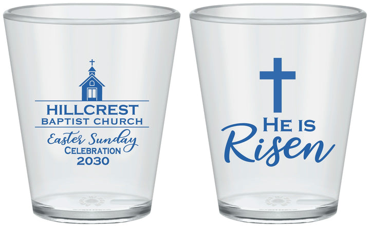 Custom Easter Plastic Shot Glasses - Easter Sunday | 210021
