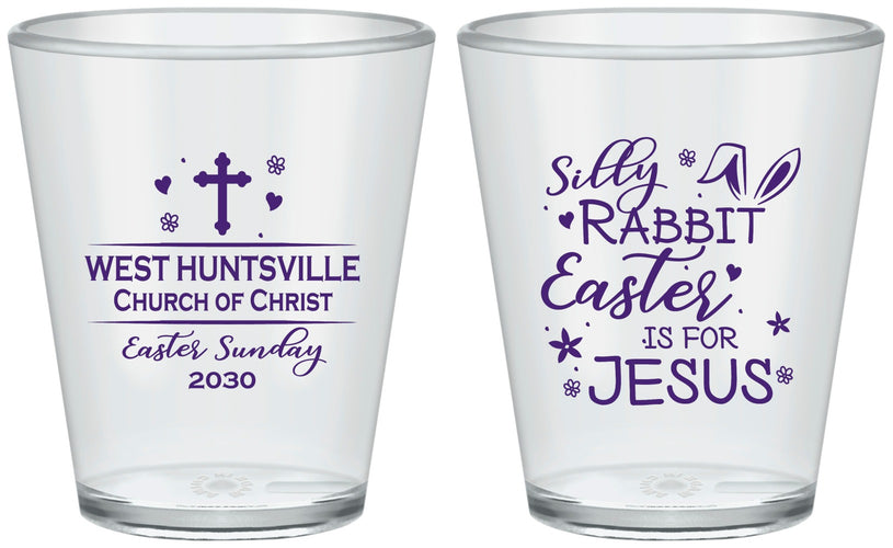 Custom Easter Plastic Shot Glasses - Easter Is For Jesus | 210022