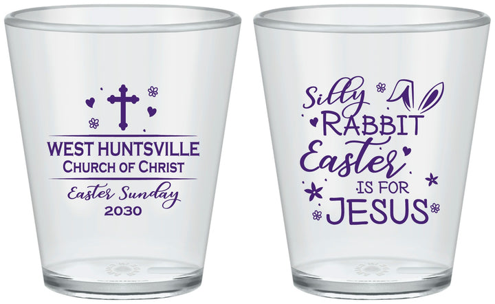 Custom Easter Plastic Shot Glasses - Easter Is For Jesus | 210022