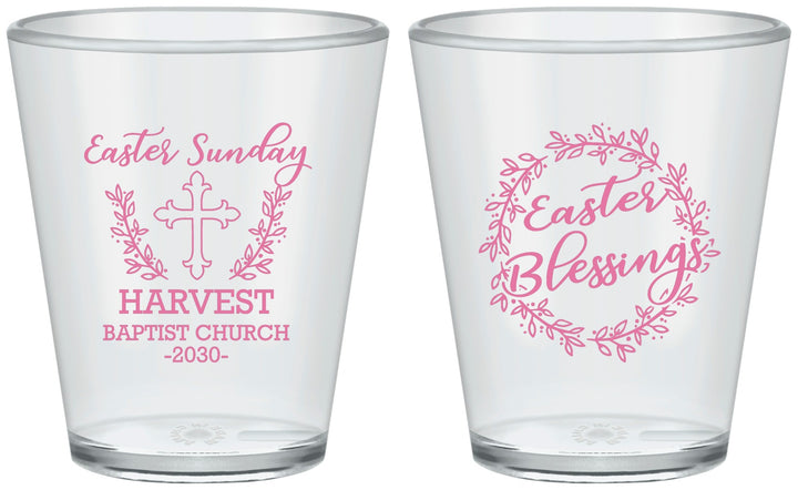 Custom Easter Plastic Shot Glasses - Easter Sunday Church | 210023
