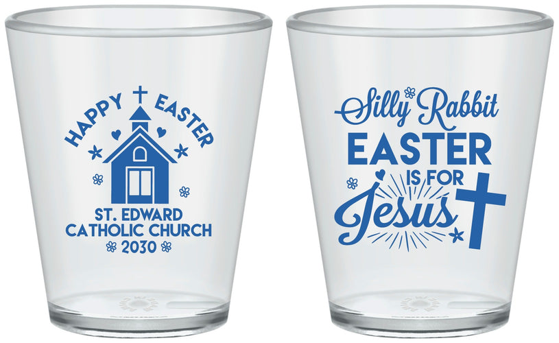 Custom Easter Plastic Shot Glasses - Silly Rabbit | 210025