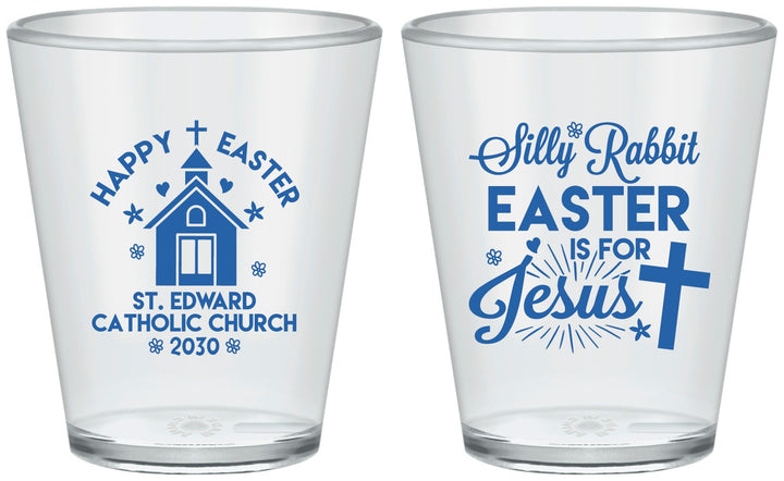 Custom Easter Plastic Shot Glasses - Silly Rabbit | 210025