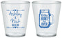 Custom Wedding Plastic Shot Glasses - The Hunt Is Over Mason Jar | 211