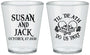 Custom Wedding Plastic Shot Glasses - Til Death Do Us Part | 213