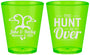 Custom Wedding Plastic Shot Glasses - The Hunt Is Over Duck | 217