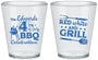 Custom 4th Of July Plastic Shot Glasses - Red White Grill | 220005