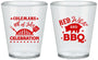 Custom 4th Of July Plastic Shot Glasses - Red White Bbq | 220008