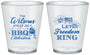 Custom 4th Of July Plastic Shot Glasses - Bbq Fireworks | 220009