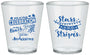 Custom 4th Of July Plastic Shot Glasses - Fireworks | 220021