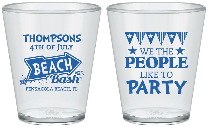 Custom 4th Of July Plastic Shot Glasses - We The People | 220025