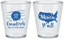 Custom 4th Of July Plastic Shot Glasses - Beach Merica Yall | 220029