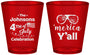 Custom 4th Of July Plastic Shot Glasses - Merica Yall | 220034