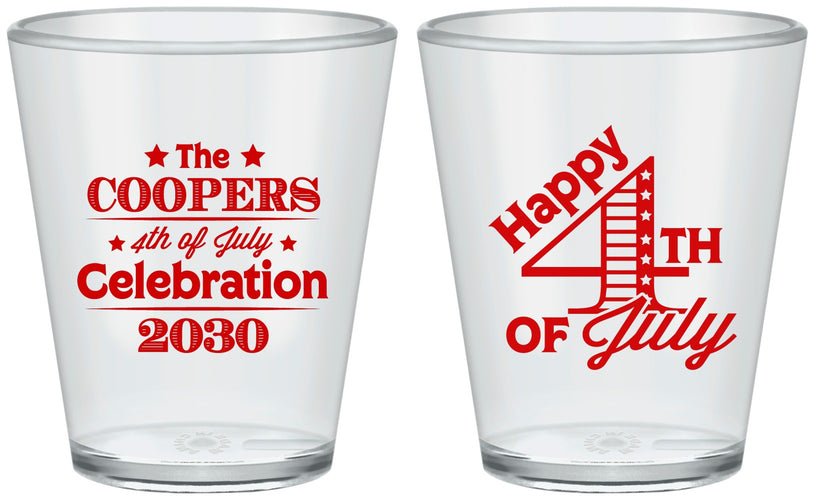 Custom 4th Of July Plastic Shot Glasses - Independence Day | 220040