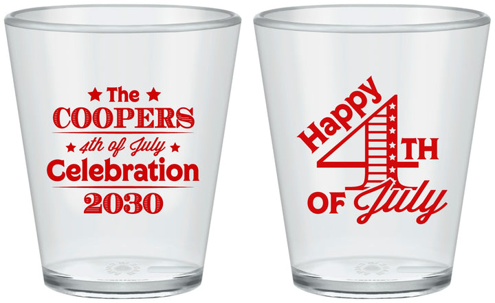 Custom 4th Of July Plastic Shot Glasses - Independence Day | 220040