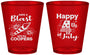Custom 4th Of July Plastic Shot Glasses - Fireworks | 220046