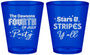 Custom 4th Of July Plastic Shot Glasses - Stars Stripes | 220047