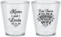 Custom Wedding Plastic Shot Glasses - Best Friends | 221