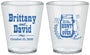 Custom Wedding Plastic Shot Glasses - The Hunt Is Over Mason Jar | 223