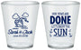 Custom Wedding Plastic Shot Glasses - Vows Are Done Cruise | 229