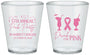 Custom Awareness Plastic Shot Glasses - Drink For Pink | 230001