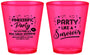 Custom Awareness Plastic Shot Glasses - Party Like A Survivor | 230003