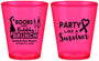 Custom Awareness Plastic Shot Glasses - Party Like A Survivor | 230006