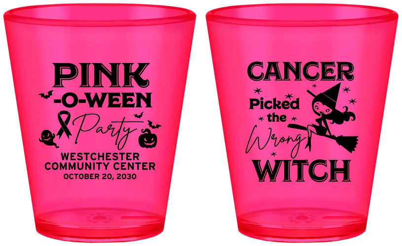Custom Awareness Plastic Shot Glasses - Wrong Witch | 230010