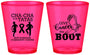 Custom Awareness Plastic Shot Glasses - Give Cancer A Boot | 230011
