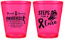 Custom Awareness Plastic Shot Glasses - Steps For A Cure | 230014