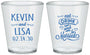 Custom Wedding Plastic Shot Glasses - Eat Drink Be Married | 239