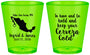 Custom Wedding Plastic Shot Glasses - Cerveza Mexico | 240