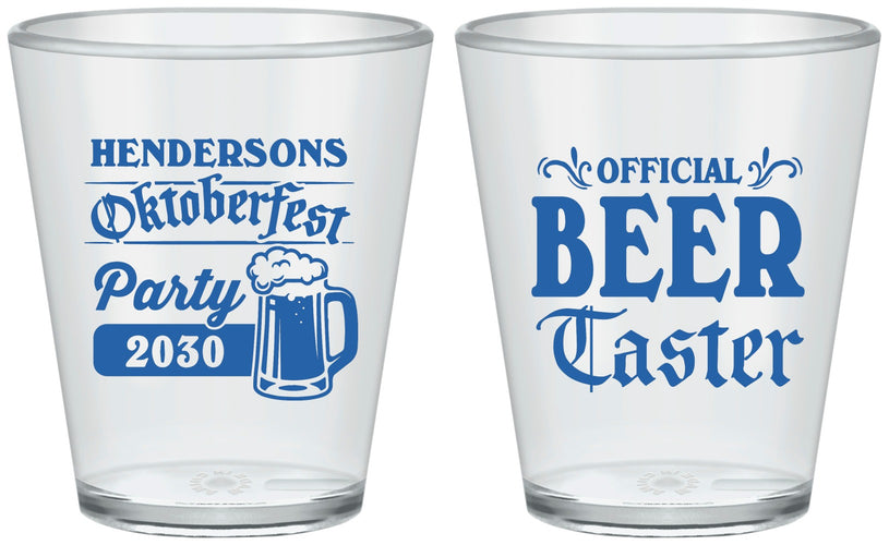 Custom Oktoberfest Plastic Shot Glasses - Beer Taster | 240000