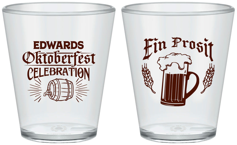 Custom Oktoberfest Plastic Shot Glasses - Ein Prosit | 240002