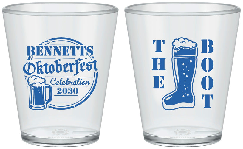 Custom Oktoberfest Plastic Shot Glasses - Boot | 240004