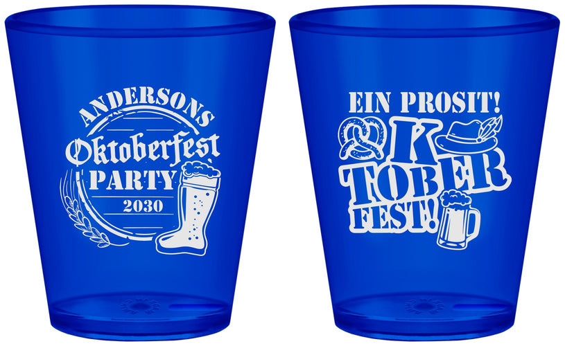 Custom Oktoberfest Plastic Shot Glasses - Ein Prosit | 240005