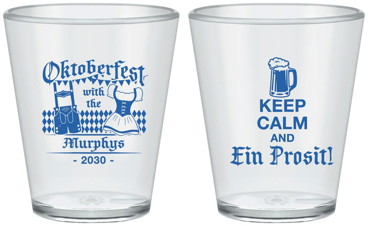 Custom Oktoberfest Plastic Shot Glasses - Ein Prosit | 240019
