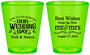 Custom Wedding Plastic Shot Glasses - Best Wishes Mr And Mrs | 242