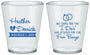 Custom Wedding Plastic Shot Glasses - I Do Free Booze | 243
