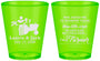 Custom Wedding Plastic Shot Glasses - Farmer Tractor | 244