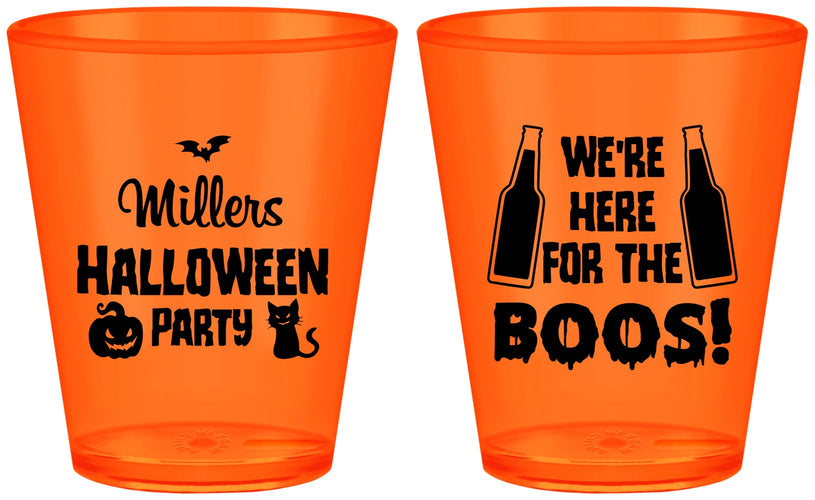 Custom Halloween Plastic Shot Glasses - Boo | 250016