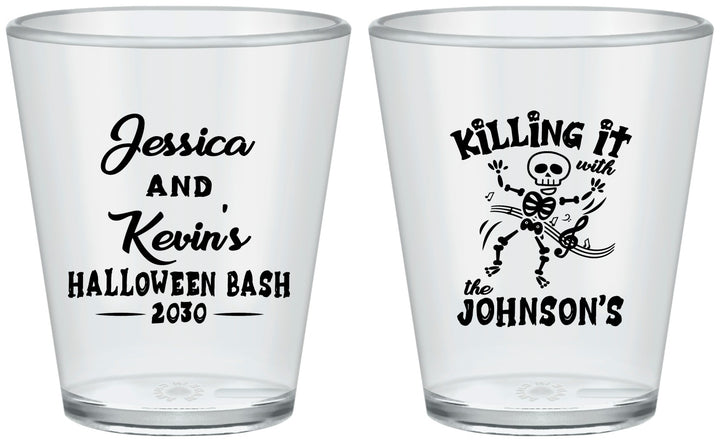 Custom Halloween Plastic Shot Glasses - Skeleton | 250017