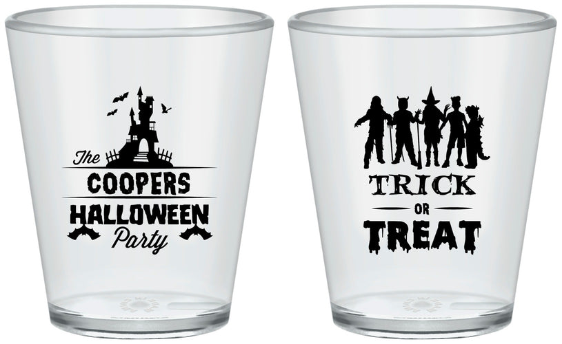 Custom Halloween Plastic Shot Glasses - Trick Or Treat | 250019