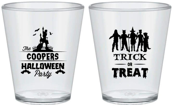 Custom Halloween Plastic Shot Glasses - Trick Or Treat | 250019